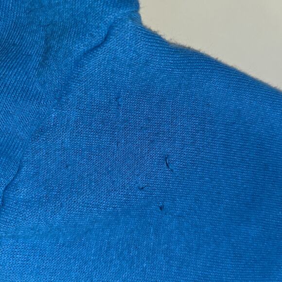 Vintage Toddler Blue Striped Jogger Outfit Acrylic 3T Sweat Jacket and Pants - Picture 12 of 12